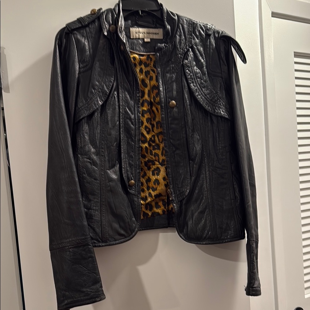 Steve Madden Black Leather Jacket
